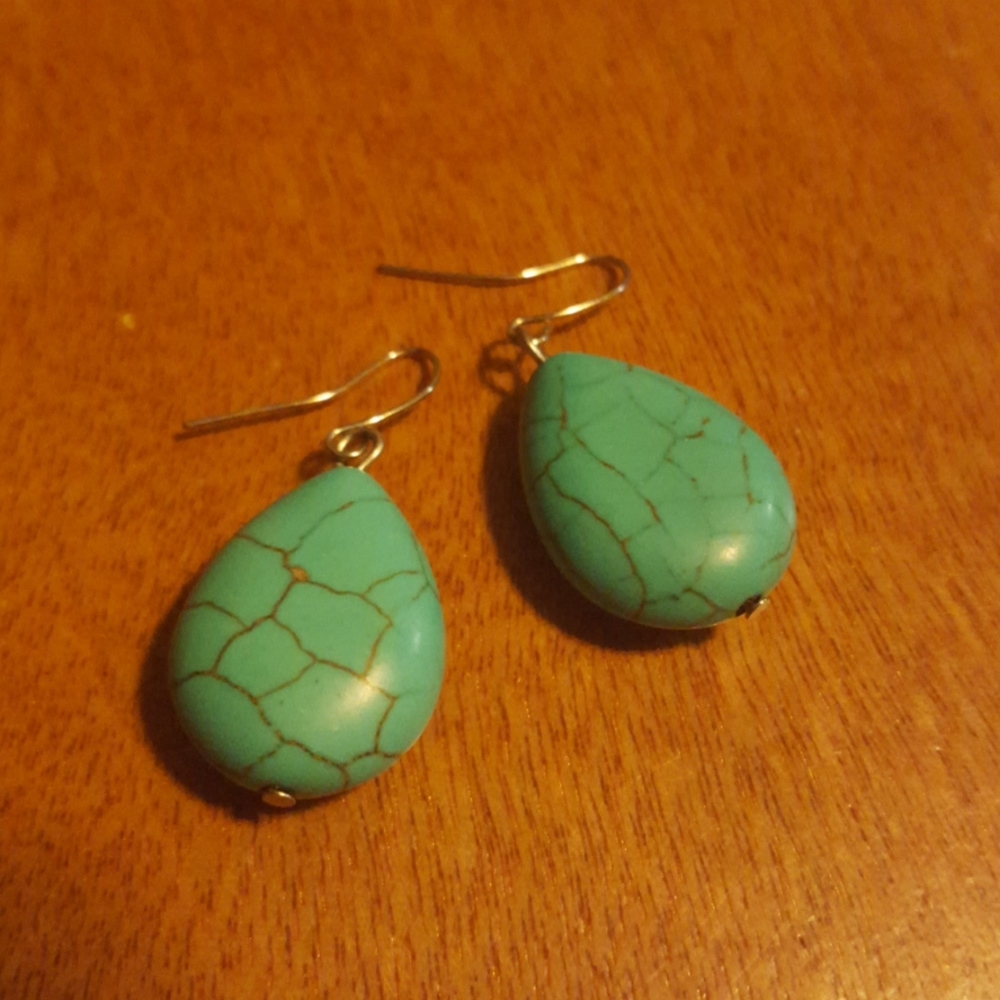 Turquoise Teardrop Earrings